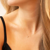 Petite Letter Necklace in Yellow Gold - Dracakis Jewellers